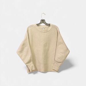 Knit Beige Crew Neck Sweater
